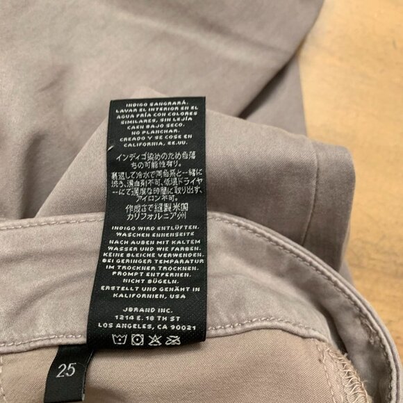 J Brand Anja Cuffed Cropped Jeans in Melody Grey Size 25 - Picture 10 of 12